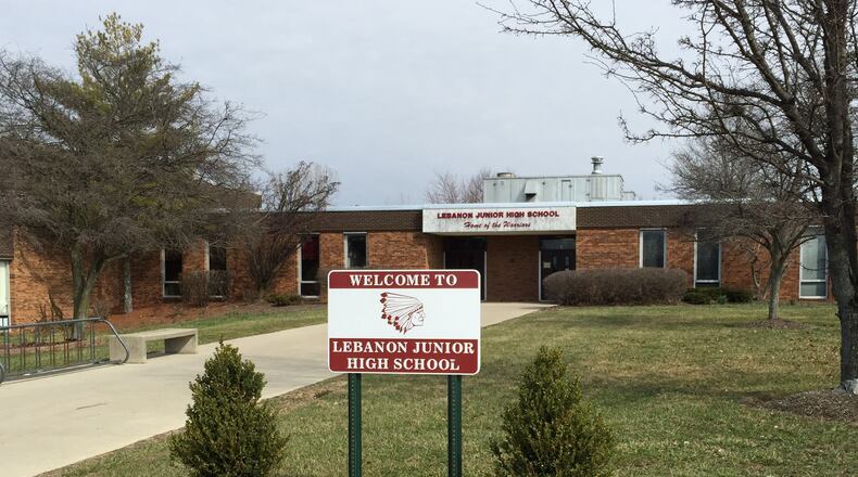 Lebanon Junior High School was to be razed after the local district’s new $27 million building opened behind the existing school. Now the district is planning to move board offices there and tear down the former elementary where they are currently located. STAFF/LAWRENCE BUDD