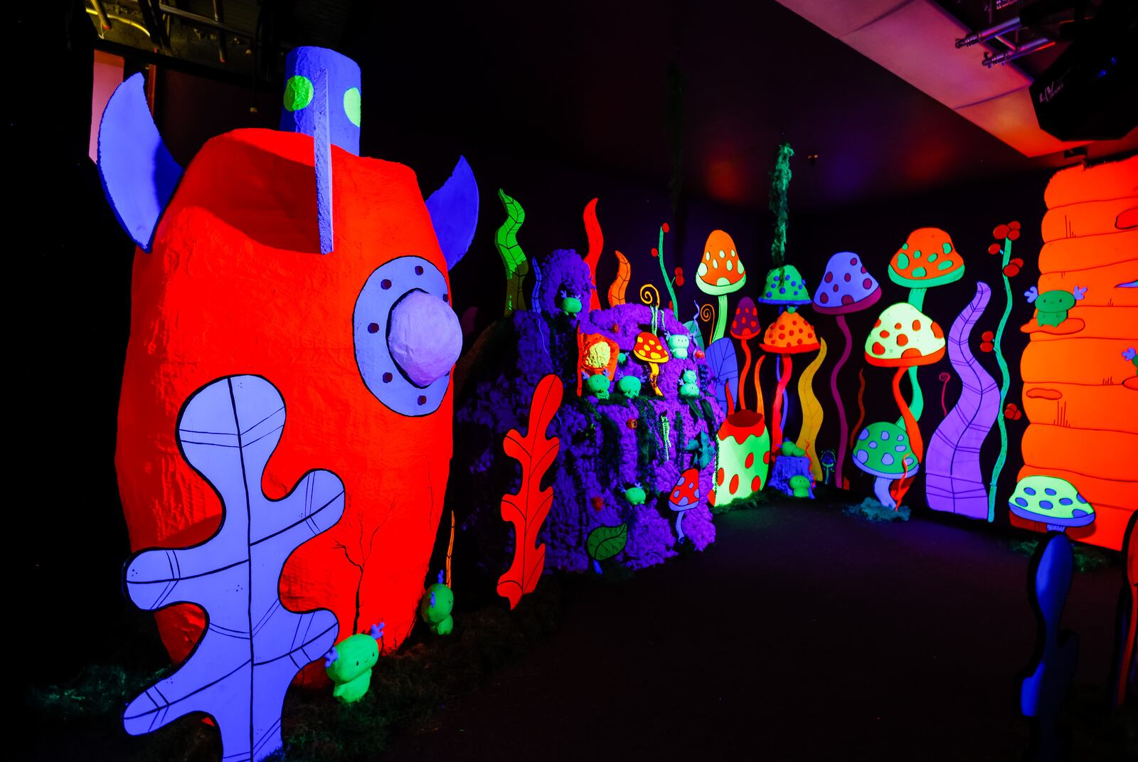 Portopia is a mixed-media, interactive art exhibit located in the Torchlight Pass building on Central Ave. in downtown Middletown. Multiple artist created an multi-sensory experience in the space formerly occupied by TV Middletown. NICK GRAHAM / STAFF
