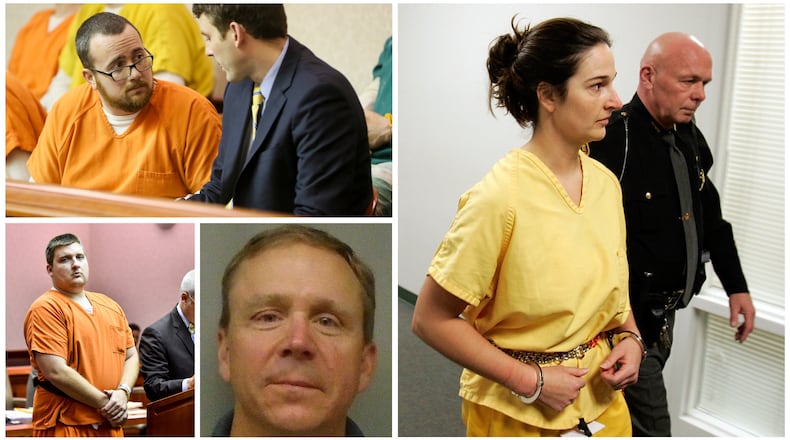 Clockwise from top left: Justin Madden, Stacy Schuler, Robert Bass and Tyler Conrad.