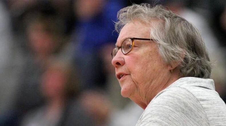 Mary Jo Huismann received school-board approval Thursday night as Talawanda High School’s new head girls basketball coach. CONTRIBUTED PHOTO BY TONY TRIBBLE/WCPO