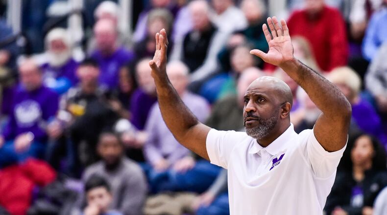 Middletown coach Darnell Hoskins will take his team to Saginaw, Mich., on Saturday to play at Saginaw Valley State University. NICK GRAHAM/STAFF