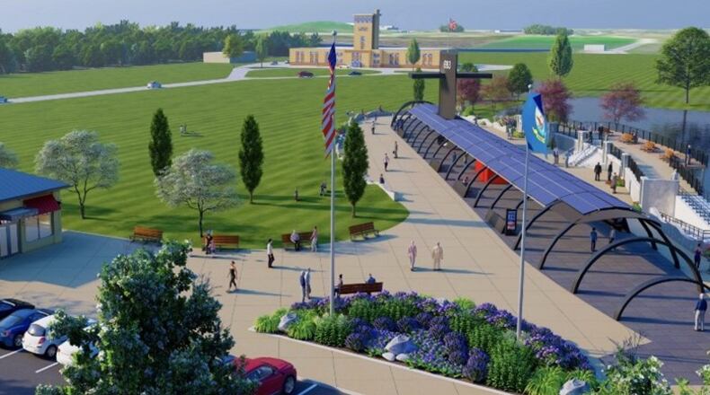 The USS Cincinnati submarine and Cold War memorial in West Chester Twp. is a replica that will include a large, original conning tower as well as other parts of the USS Cincinnati. CONTRIBUTED