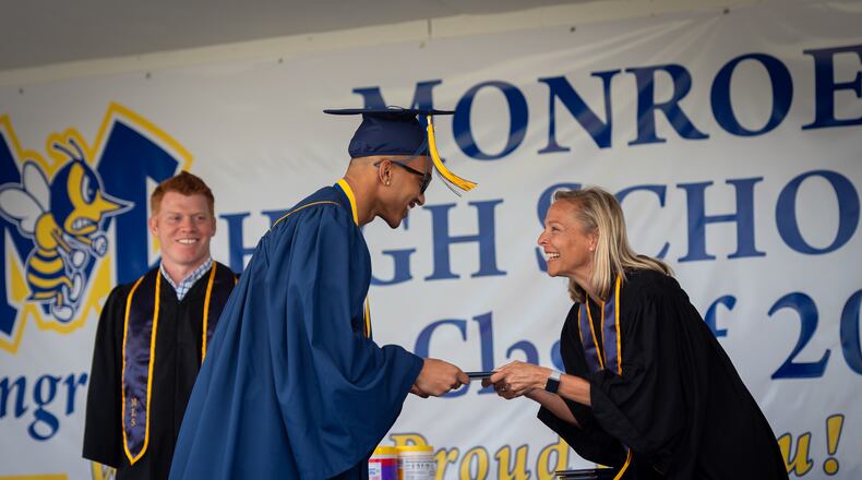 Kathy Demers, superintendent of Monroe Schools since 2018, is leaving for a position with Ohio's Buckeye Association of School Administrators (BASA). Demers has overseen Monroe Schools' continued enrollment growth and led its efforts to maintain instructional learning during the coronavirus pandemic. She created a strategic plan for the 3,000-student district intended for use after her departure. (Provided Photo\Journal-News)