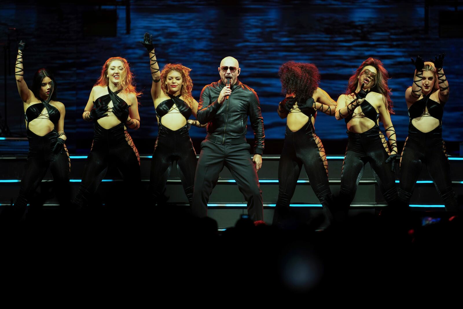 Pitbull performs in concert on Monday, June 9, 2025, in London.(Photo by Scott A Garfitt/Invision/AP)