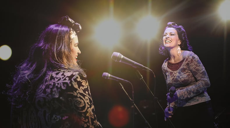 Lisa Rock and Melissa Minyard will bring 1980s hits to life with 80s Night Out on Friday, April 26, at 8 p.m. as part of the “Wine, Women & Song” series at the Fairfield Community Arts Center. CONTRIBUTED