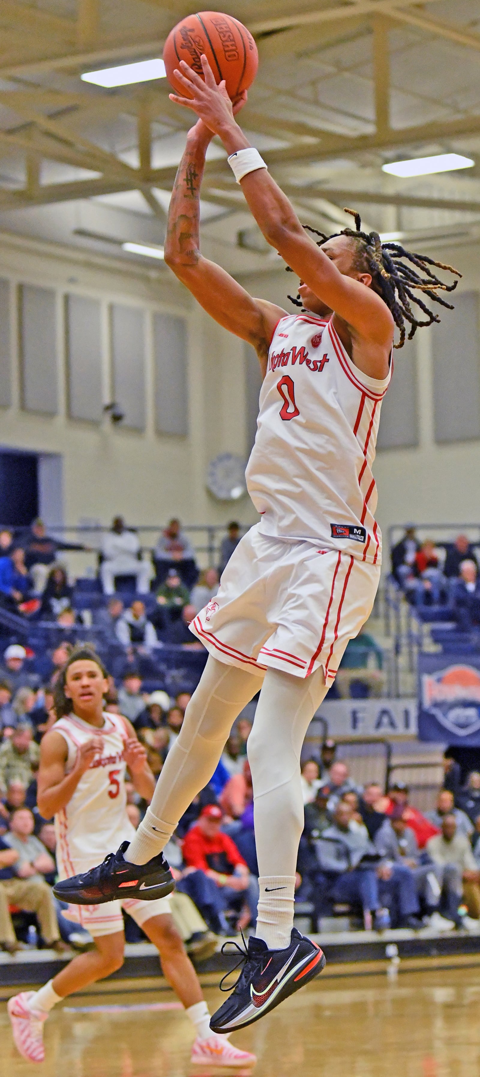 Bryce Curry made 9 of 11 shots and scored 24 points during Lakota West's 72-71 overtime loss to La Lumiere on Sunday at Flyin' To The Hoop at Fairmont High School's Trent Arena. Jeff Gilbert/CONTRIBUTED