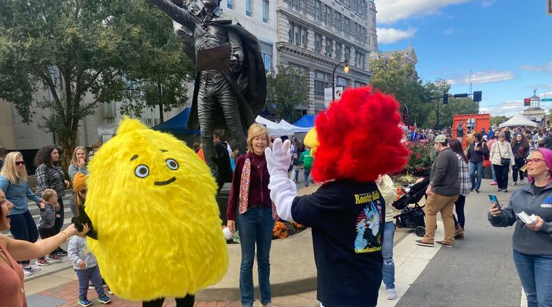 Local author Marianne Reed’s “Woogie” character from her debut children’s book, “The Boogies and the Woogies” will make an appearance at the Fitton Center Oct. 21, 2022. CONTRIBUTED