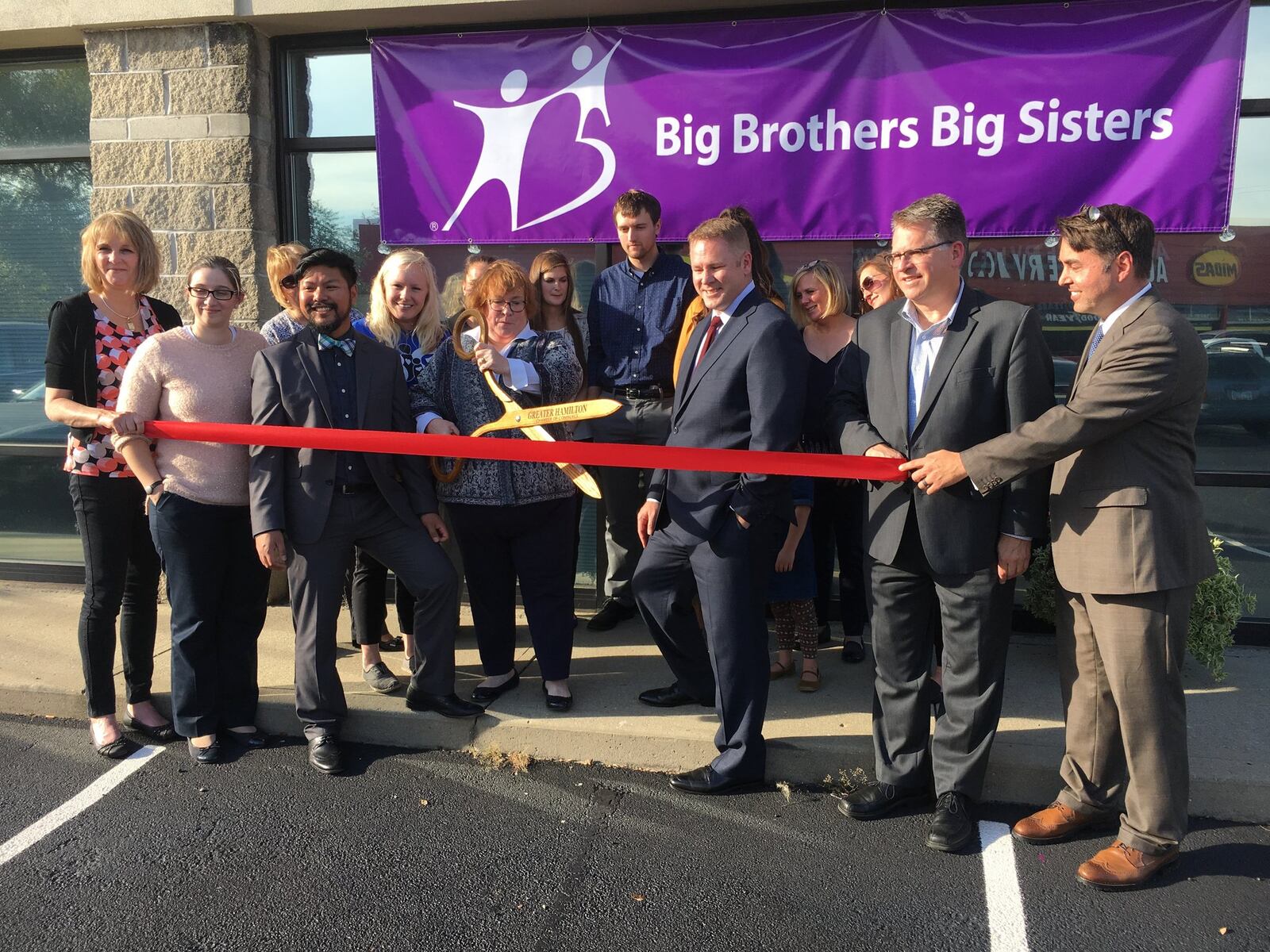 A ribbon-cutting ceremony was held at the Big Brothers Big Sisters of Butler County to celebrate its new office location in Hamilton. Rep. Warren Davidson joined City Manager Joshua Smith at the event.