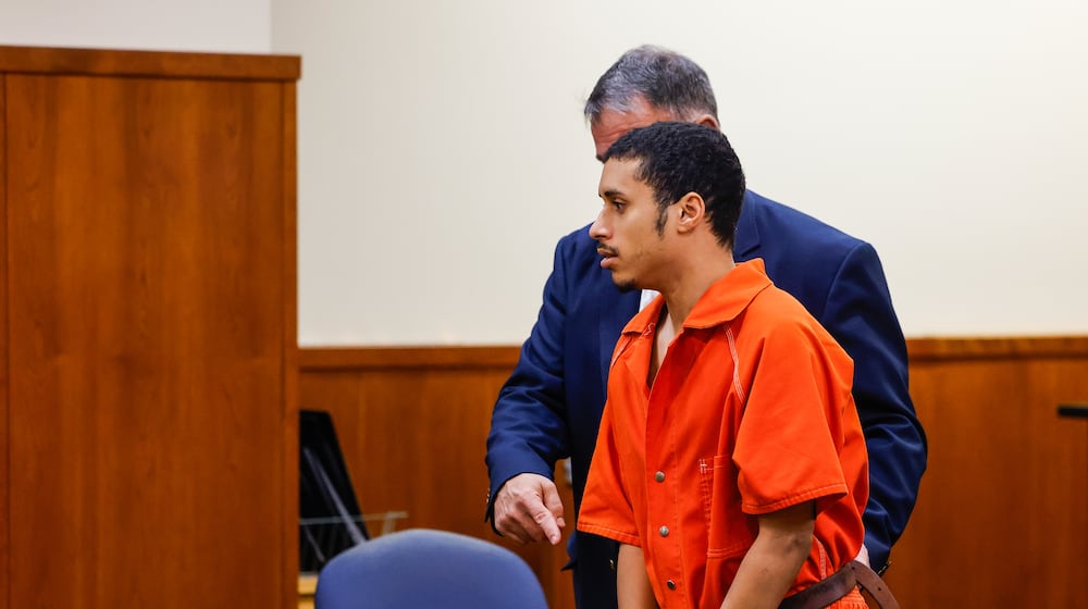 Jonathan Crabtree, 24, appeared in court Friday for a preliminary hearing. He is being charged with attempted murder and theft after allegedly stabbing a 25-year-old man and stealing a Middletown police cruiser. NICK GRAHAM/STAFF