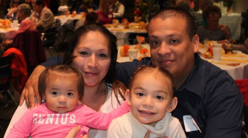 Paulino and Pauline Alejos, along with their daughters, were helped by Family Promise after they moved to Butler County from California. The family credits the non-profit with helping them find housing and employment. CONTRIBUTED