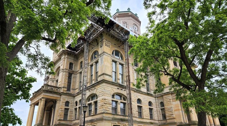 The Butler County Historic Courthouse is currently under restoration and there will be a protest nearby at 1 p.m. Sunday, June 3, 2022. NICK GRAHAM/FILE