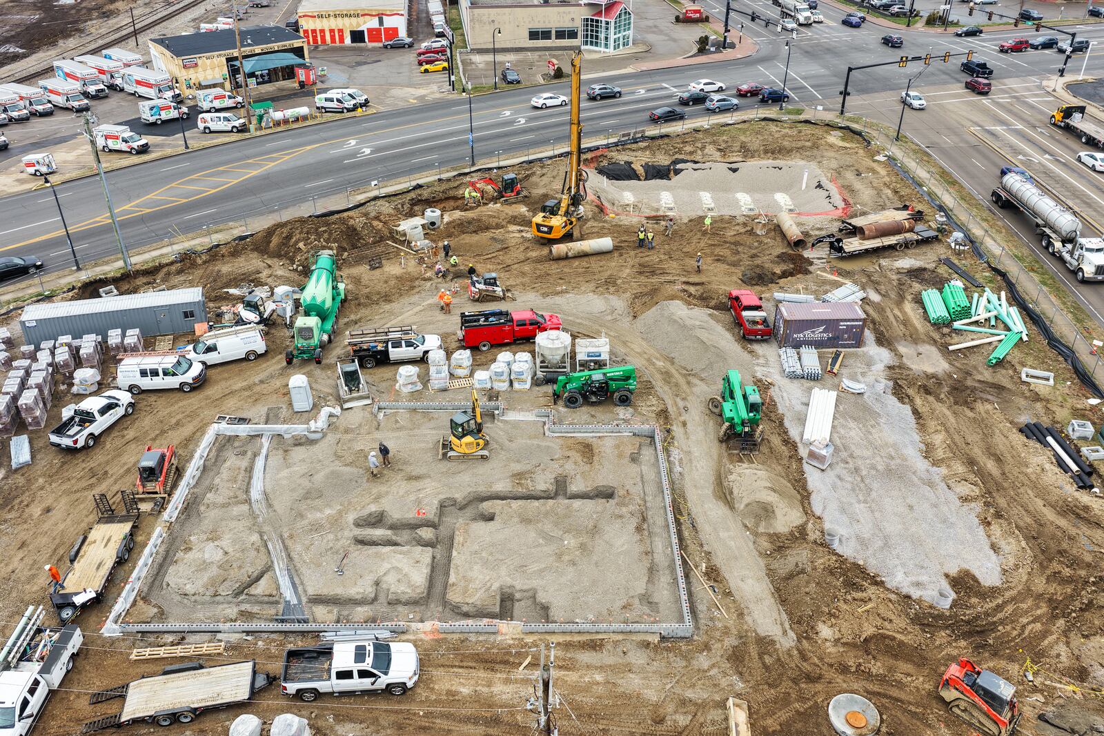 QuikTrip is constructing a new gas station and convenience store at 1115 High St. in Hamilton. The location was formerly a CVS Pharmacy at the corner of High Street and Ohio 4. NICK GRAHAM/STAFF