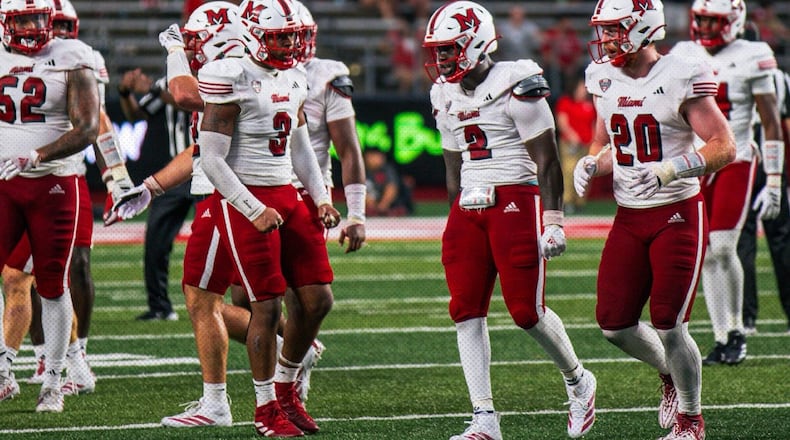 The Miami RedHawks fell to 0-2 on the season in a 45-17 road loss to Rutgers on Saturday. MIAMI ATHLETICS PHOTO