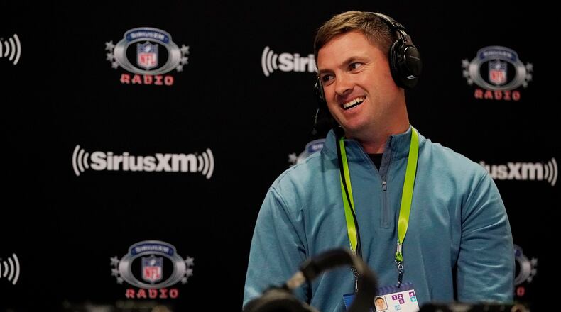 IMAGE DISTRIBUTED FOR SIRIUSXM - Zac Taylor on SiriusXM NFL Radio at the NFL Scouting Combine on Tuesday, March 1, 2022 in Indianapolis. (Steve Luciano/AP Images for SiriusXM)
