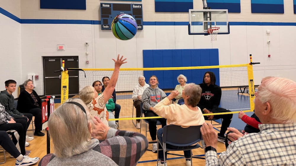Butler Tech Bioscience Center’s ongoing $12.7 million expansion has temporarily closed some of its classroom and lab spaces for its high school students learning career skills in medical and physical therapy. Abbie Cook, the school’s principal, reached out to officials at the Boys and Girls Club of West Chester/Liberty in nearby Olde West Chester, about a mile from campus, to explore creative ways for students to continue hands-on learning through activities with local seniors. (Provided)