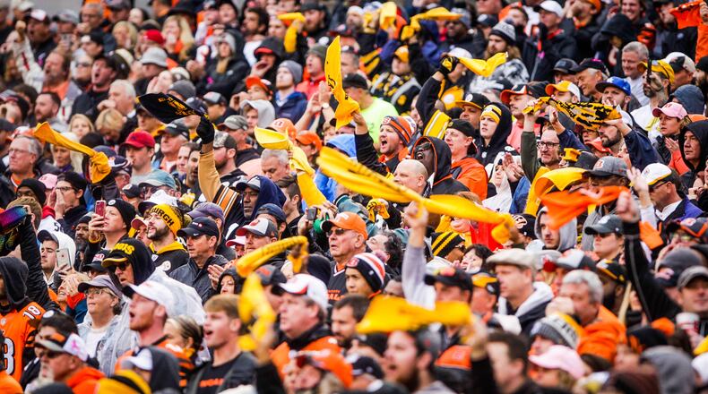 The Pittsburgh Steelers defeated the Cincinnati Bengals 28-21 Sunday, Oct. 14 at Paul Brown Stadium in Cincinnati. NICK GRAHAM/STAFF