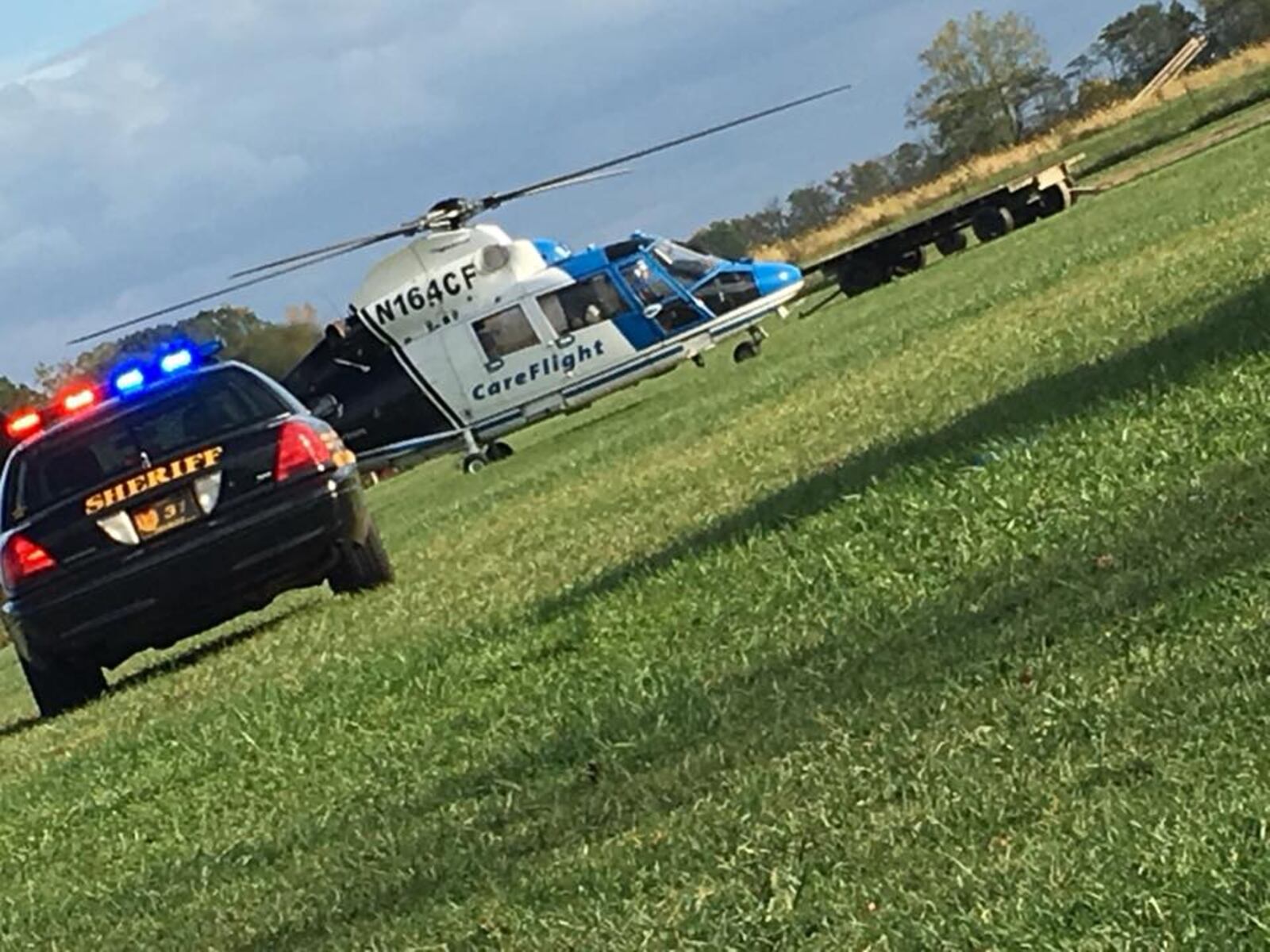 CareFlight at Young's Dairy. Submitted by Shonda Blair Napier