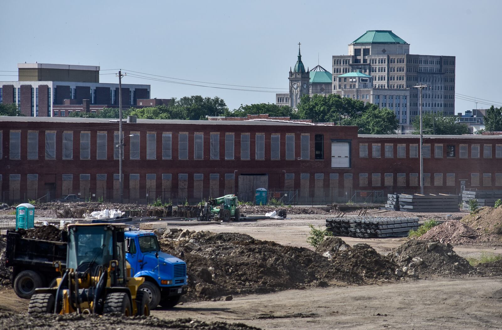 Construction continues on Spooky Nook Sports Champion Mill Wednesday, June 17, 2020 in Hamilton. The multi-use sports and convention complex will have more than 1 million square feet of space and is expected to be completed in December 2021. NICK GRAHAM/STAFF