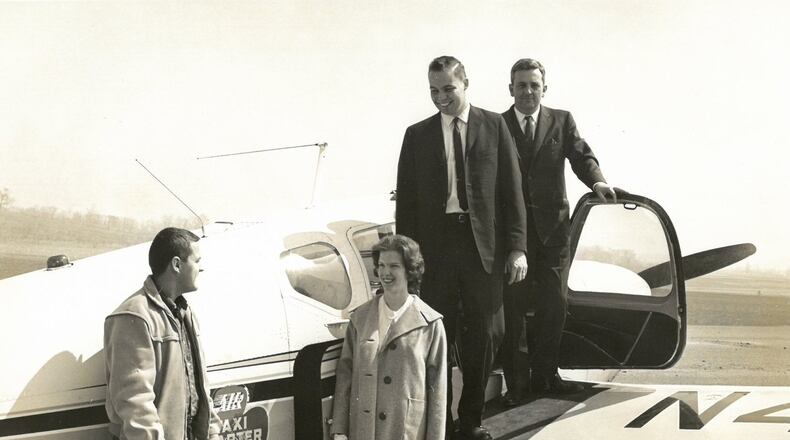 The Hogan family popularized a charter service which took passengers from the Butler County Regional Airport- Hogan Field to the Cincinnati and Dayton airports following World War II. CONTRIBUTED