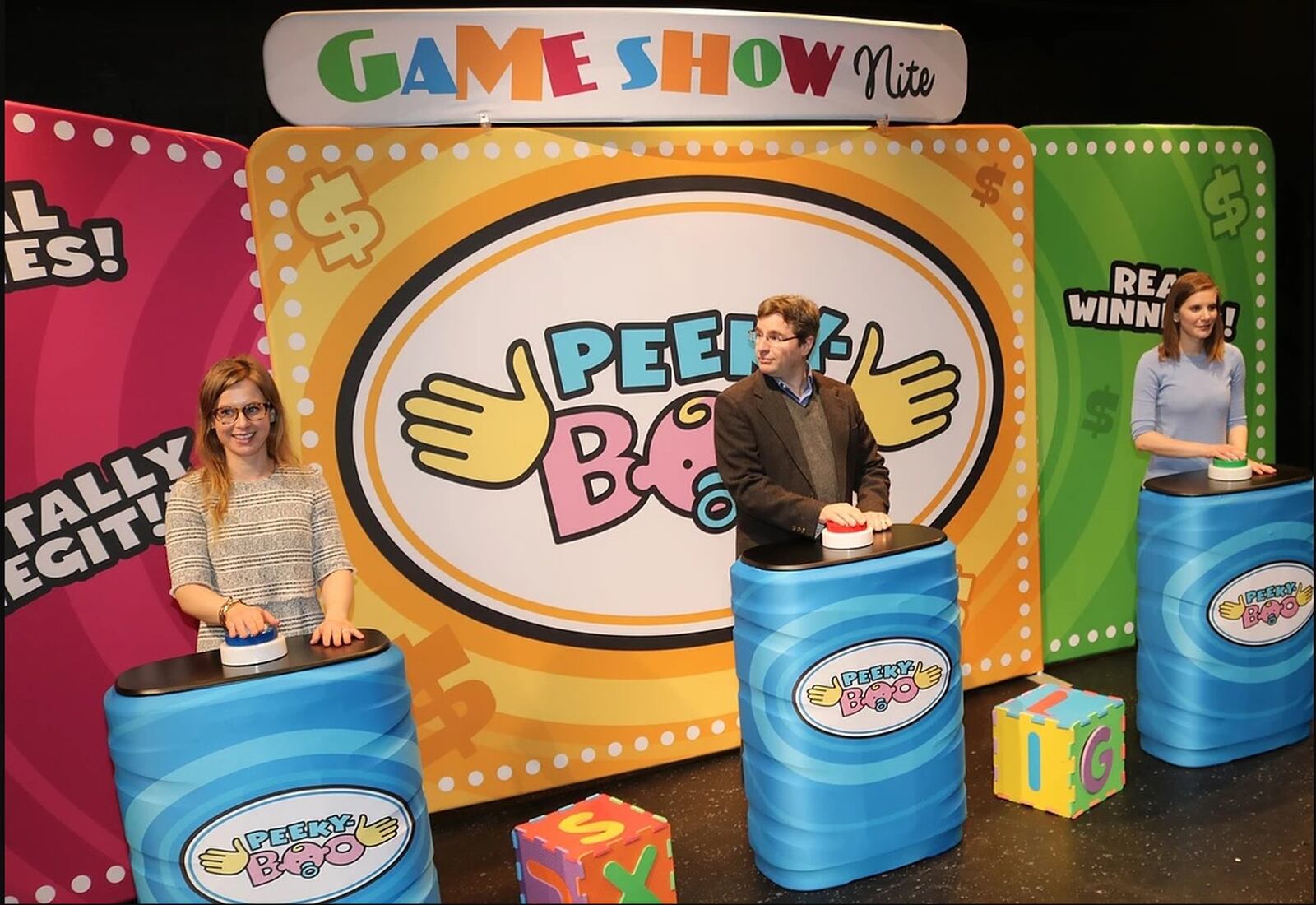 Game Show Nite is a partially scripted game show/comedy show where real contestants from the audience compete for real prizes at the Fairfield Community Arts Center on Oct. 27. 