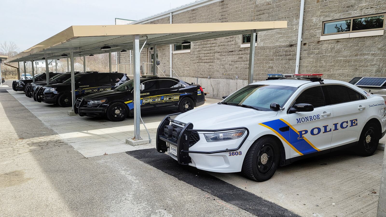 Monroe has moved their police department to a renovated former grocery store just up the street from the former police station. NICK GRAHAM / STAFF