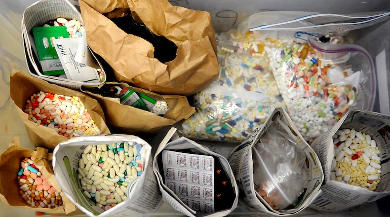 Residents can dispose of unwanted medications at several Butler County locations as part of Prescription Drug Take Back Day on April 29. STAFF FILE PHOTO