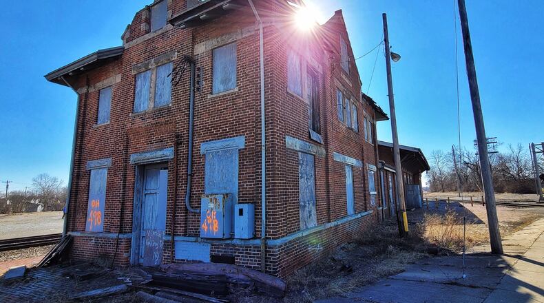 Hamilton Mayor Pat Moeller and others want to save the historic CSX station and move it elsewhere. If City Council doesn't vote to spend $600,000 to move it, the railway plans to tear it down. NICK GRAHAM/STAFF