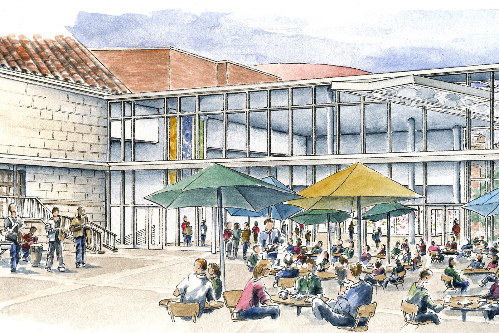 The Dayton Art Institute announced a $27 million capital campaign Sept. 22, 2018. More than half of the funds have already been raised to make improvements. A rendering the planned courtyard is pictured.