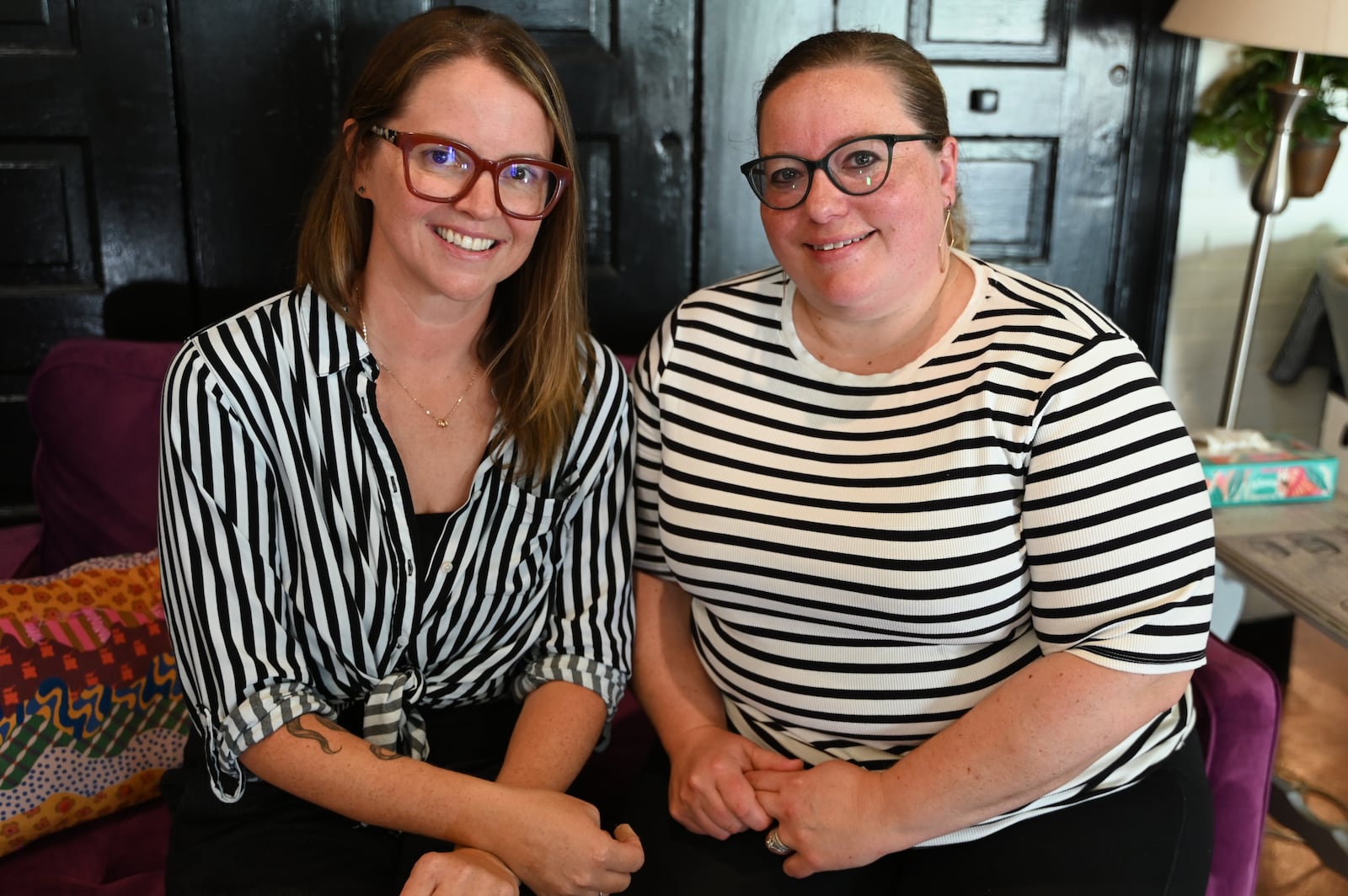 Tide Pool, a community-based arts organization, has opened in the decommissioned fire station No. 7 building on Shuler Avenue. Pictured are Tide Pool co-owners Kate Yerigan and Heather Bernal. MICHAEL D. PITMAN/STAFF