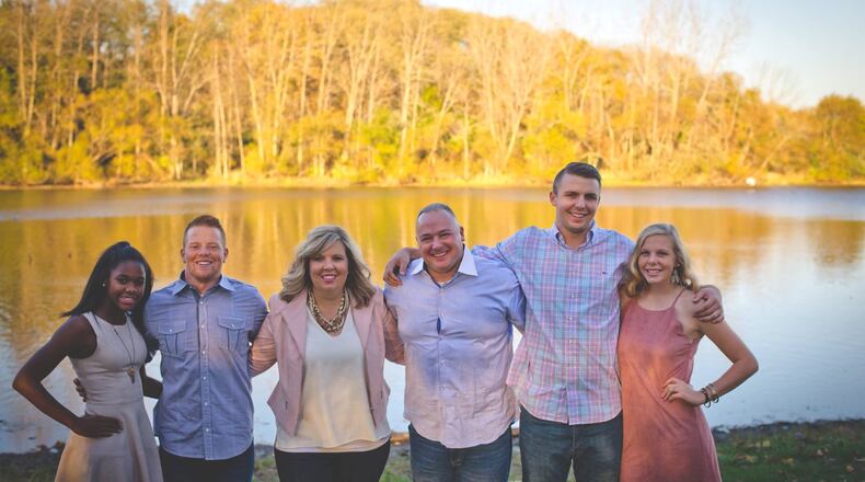 Heather Salazar and family (from left): Lexi, Caleb, Heather, Steve, Christian, Cara. CONTRIBUTED PHOTO BY ELIZABETH BURNS