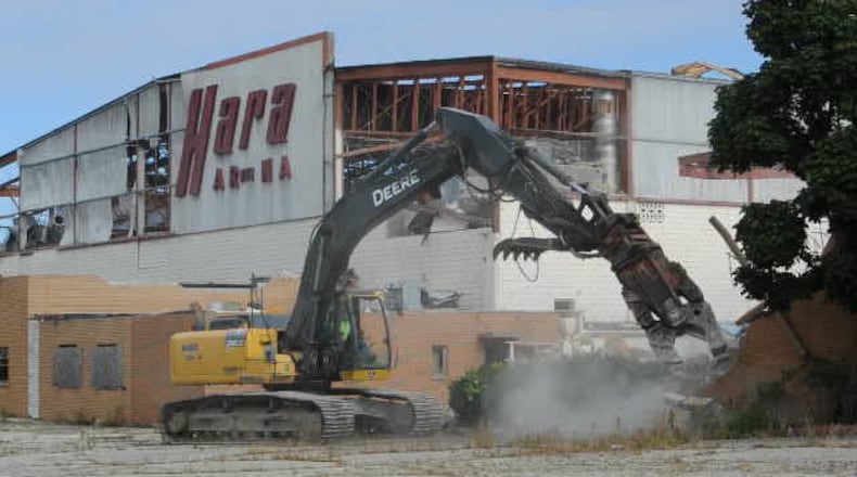 Hara Arena coming down