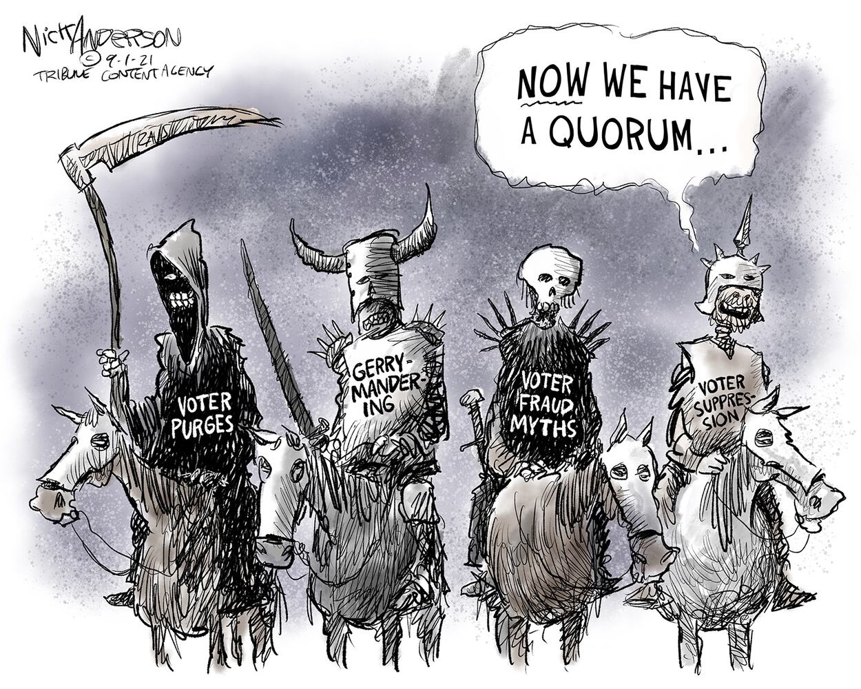 Week in cartoons: Afghanistan, Texas abortion law and more