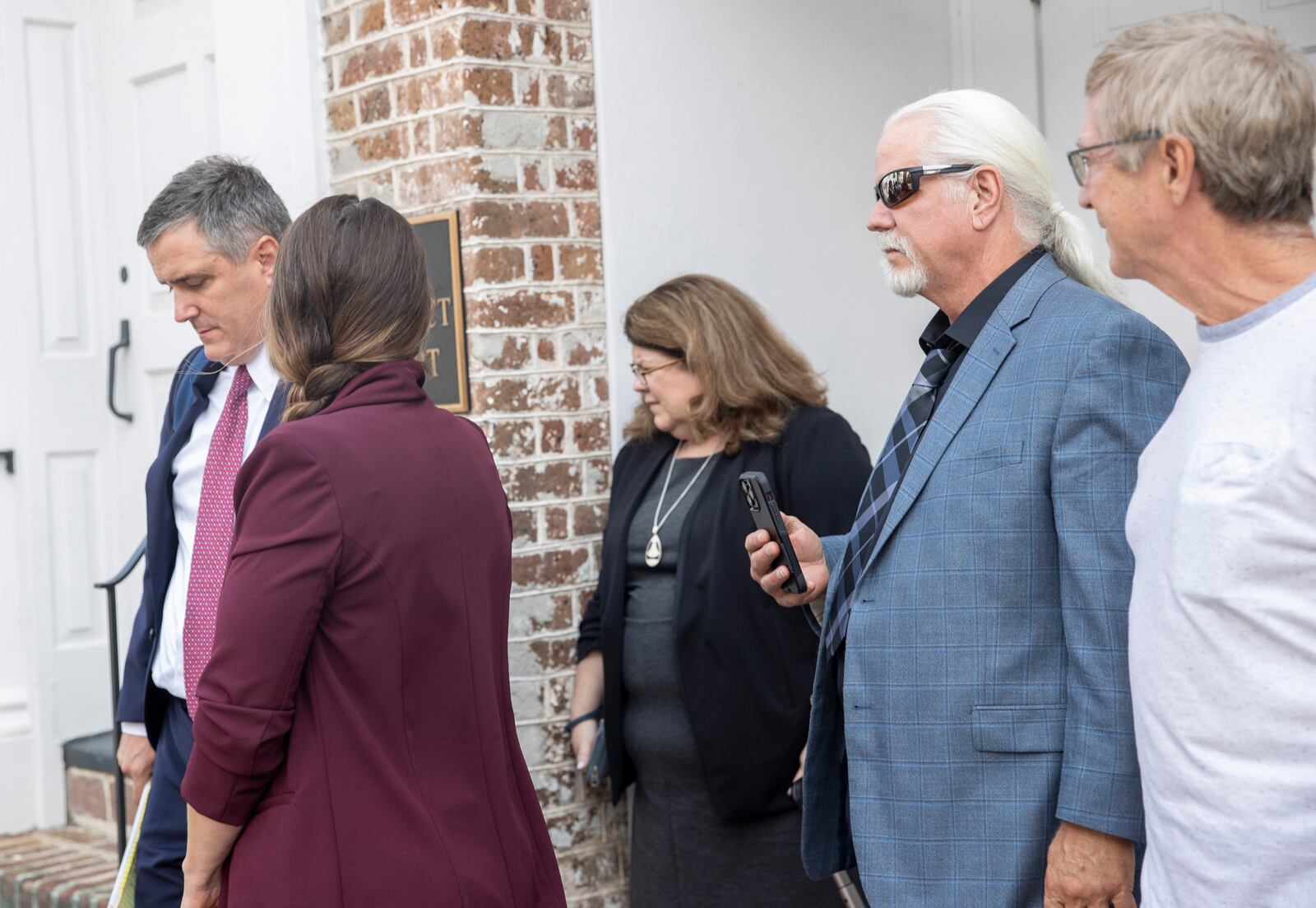 Bhagavan "Doc" Antle leaves the Charleston federal courthouse Tuesday, July 8, 2025 pleaded guilty to two conspiracy charges in 2023, for illegally trafficking animals and trying to cover it up by laundering the money in Charleston, S.C. (Andrew Whitaker/The Post And Courier via AP)
