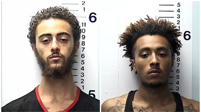 Anthony Wells (left) and Isaac Leturgez, both 21 from Middletown, are charged with aggravated robbery and aggravated burglary.