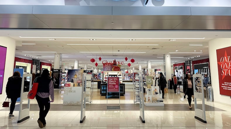 The Macy’s store at the Dayton Mall in Miami Twp. is set to close by the end of the year (AP Photo/Ted Shaffrey, File)
