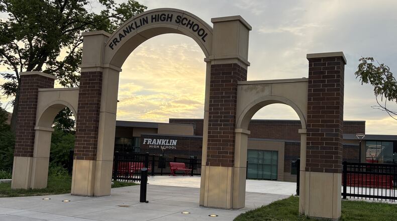 The Franklin Board of Education is meeting at 6 p.m. July 21, 2025, at Franklin High School to determine whether to place a traditional school district income tax or an earned income tax on the Nov. 4 levy to fund district operations. JEN BALDUF/STAFF