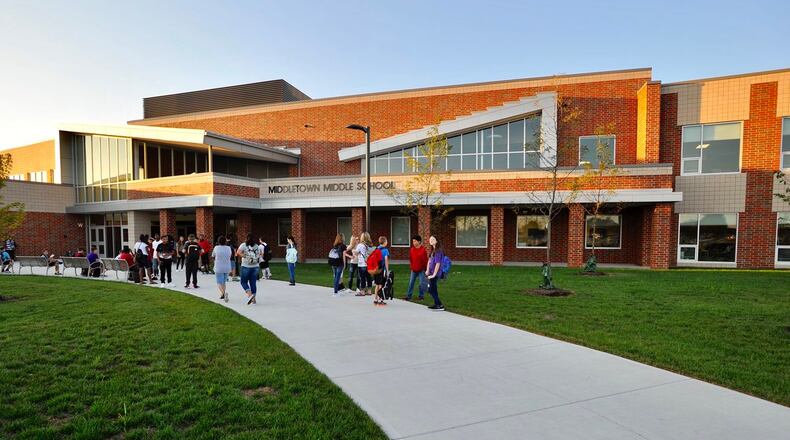 Middletown school officials announced they are temporarily putting more than 800 Middletown Middle School students on remote learning due to staffing problems caused by teachers - and non-teaching staffers - being forced into precautionary quarantines. (File Photo\Journal-News)