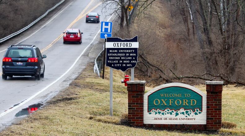 City of Oxford sign.