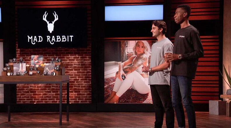 The high-profile business duo of recent Miami University grads who made a big splash on TV’s popular “Shark Tank” show are diving back in tonight in front of a national viewing audience. The two graduates, whose appearance on the ABC-TV show in 2021 year landed a half-million dollars from NBA-team owner and financier Mark Cuban, will appear with him in an update segment of the show that checks in on past winners and how their start-up business is doing. (File Photo\Journal-News)