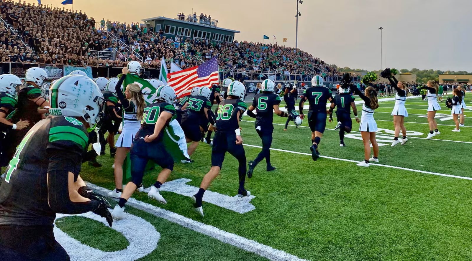September saw the dream of its first on campus stadium became a reality as the Badin Rams took on local rival Edgewood High School Cougars amidst a festive and loud setting never seen before on the school’s grounds. (Photo By Michael D. Clark/Journal-News)