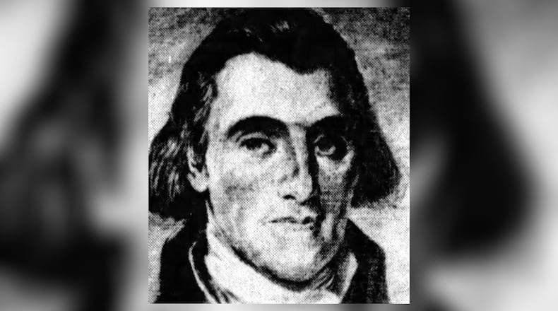 Israel Ludlow was a founder of Hamilton, Dayton, and Cincinnati and the surveyor of the Miami Purchase. Note: The original source of this portrait is unconfirmed and it has previously been described as a likeness of both Israel Ludlow and Jonathan Dayton. CONTRIBUTED/LANE LIBRARIES