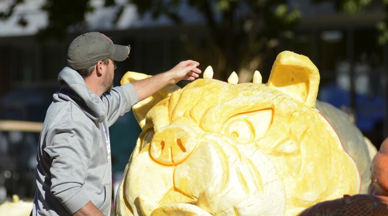 Day two of Operation Pumpkin saw thousands of people attend on a windy Saturday, Oct. 8, 2016, in downtown Hamilton. FILE PHOTO