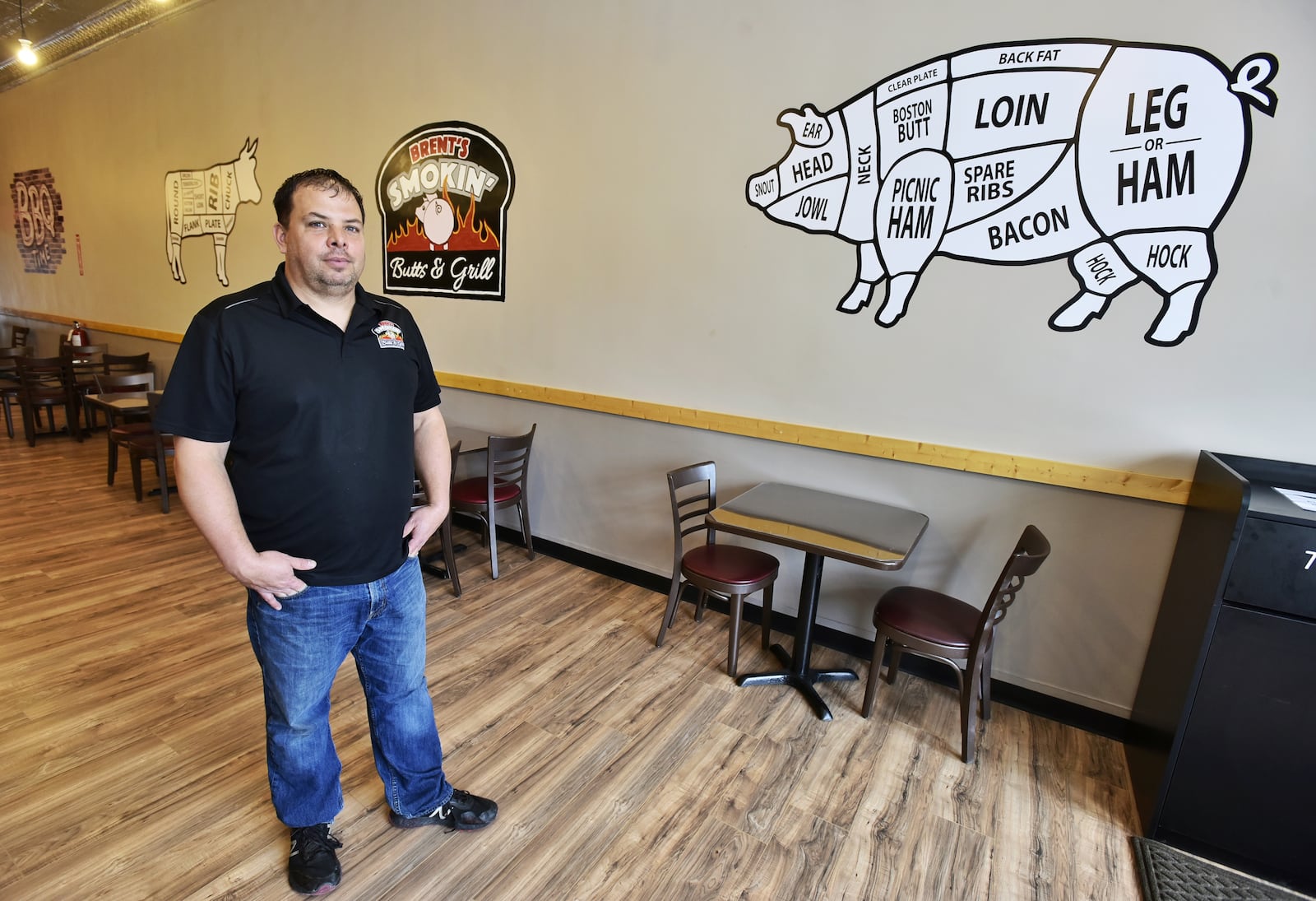 Brent Dalton is opening Brent's Smoking Butts & Grill on Central Avenue in Middletown after many years of operation as a food truck. Opening day is Saturday, Dec. 5. NICK GRAHAM / STAFF