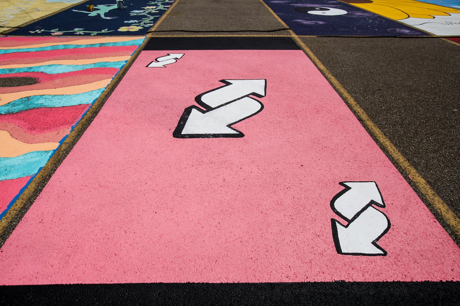 081220 Lakota East parking spot painting