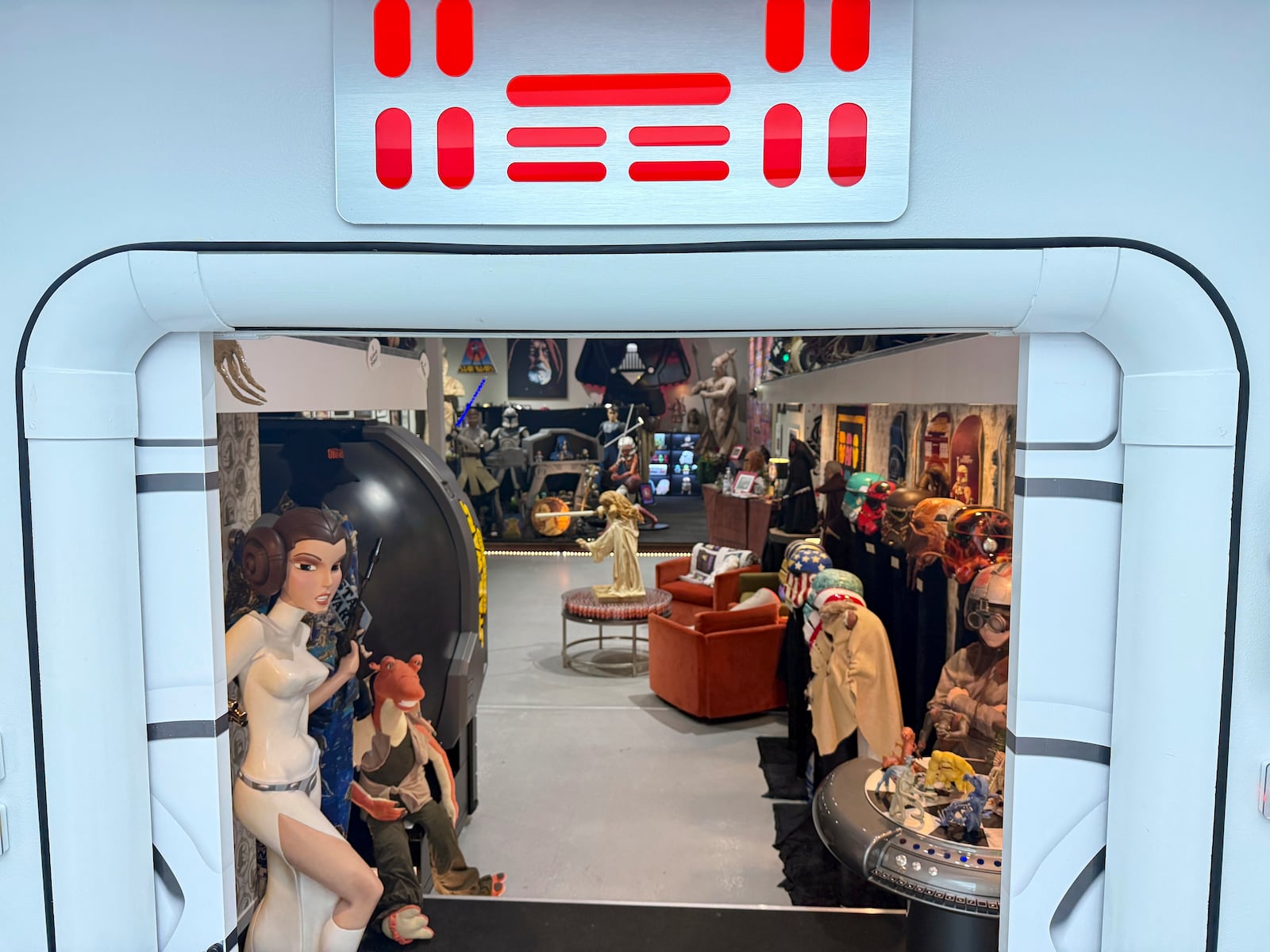 A collection of “Star Wars” memorabilia is displayed at Rancho Obi-Wan, a nonprofit museum in Petaluma, Calif., on Thursday, May 1, 2025. (AP Photo/Haven Daley)