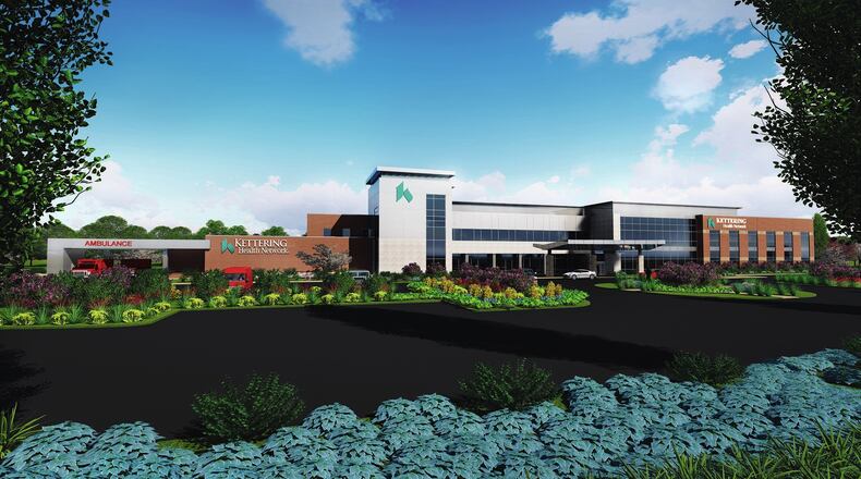 Kettering Health Network will continue to build a $30 million, 63,000-square-foot medical facility on land it purchased in Middletown on Ohio 122 just southeast of Interstate 75. The health network, however, has withdrawn requests to rezone the land so the facility could include as many as 20 beds for overnight patients stays. CONTRIBUTED/KETTERING HEALTH NETWORK
