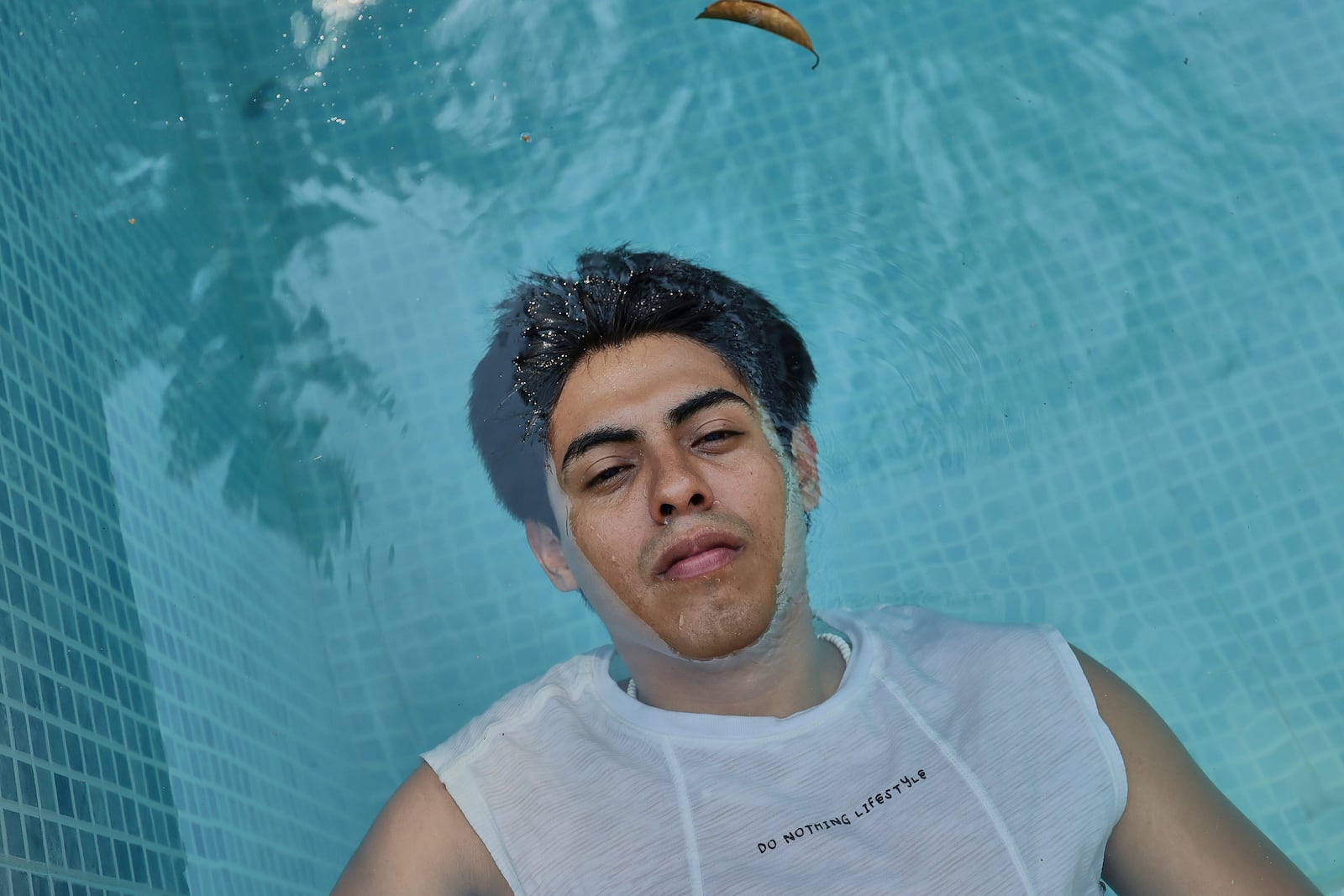 Mulato Teatro cast member Aldo Martin Cortez poses for a photo during a break rehearsal in Ticumán, Mexico, Saturday, May 17, 2025. (AP Photo/Ginnette Riquelme)