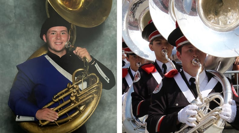 A childhood dream will come true for a Middletown High School graduate. Middie alum Jake Blevins will punctuate his sterling marching band career, which began with the Marching Middies, by doting the “i” at the Ohio State University football game. CONTRIBUTED
