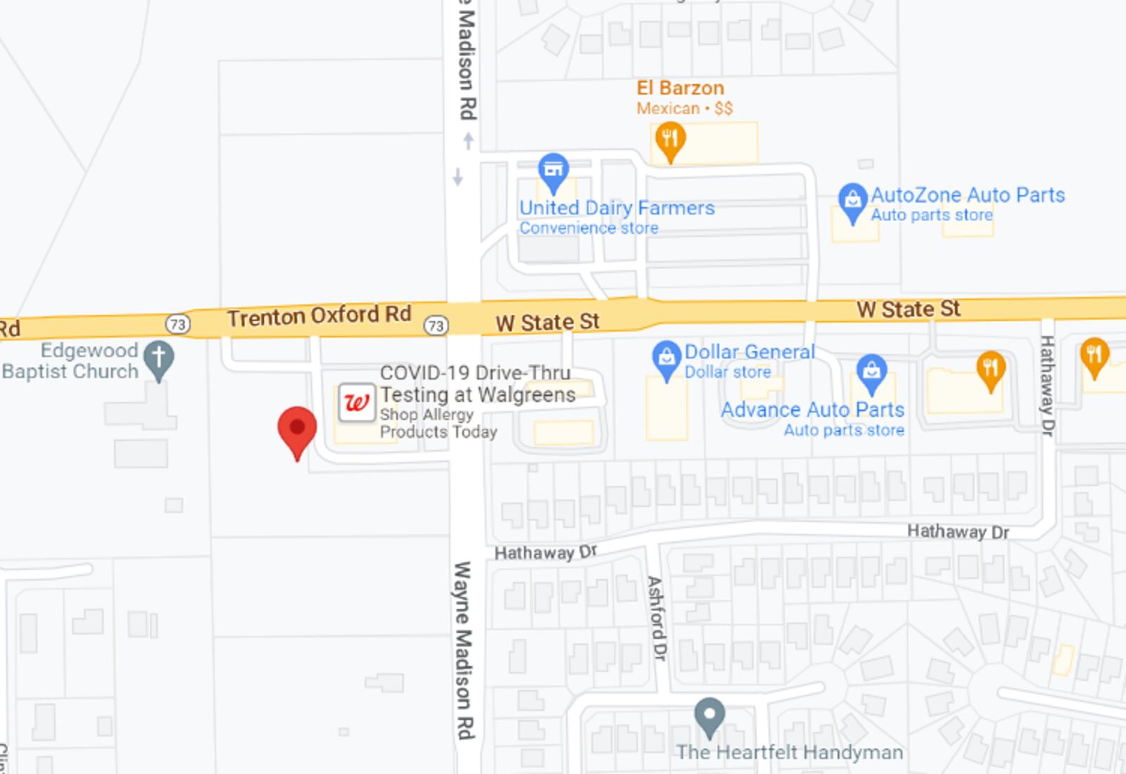 A McDonald's restaurant is planned for this location at 3545 Wayne Madison Road in Trenton. CONTRIBUTED/GOOGLE MAPS