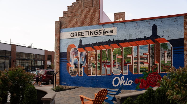 Downtown Springfield, Ohio, Oct. 6, 2024. Thousands of Haitians have settled in the city, and the majority of them have lawful status, often through the Temporary Protected Status program. (Erin Schaff/The New York Times)